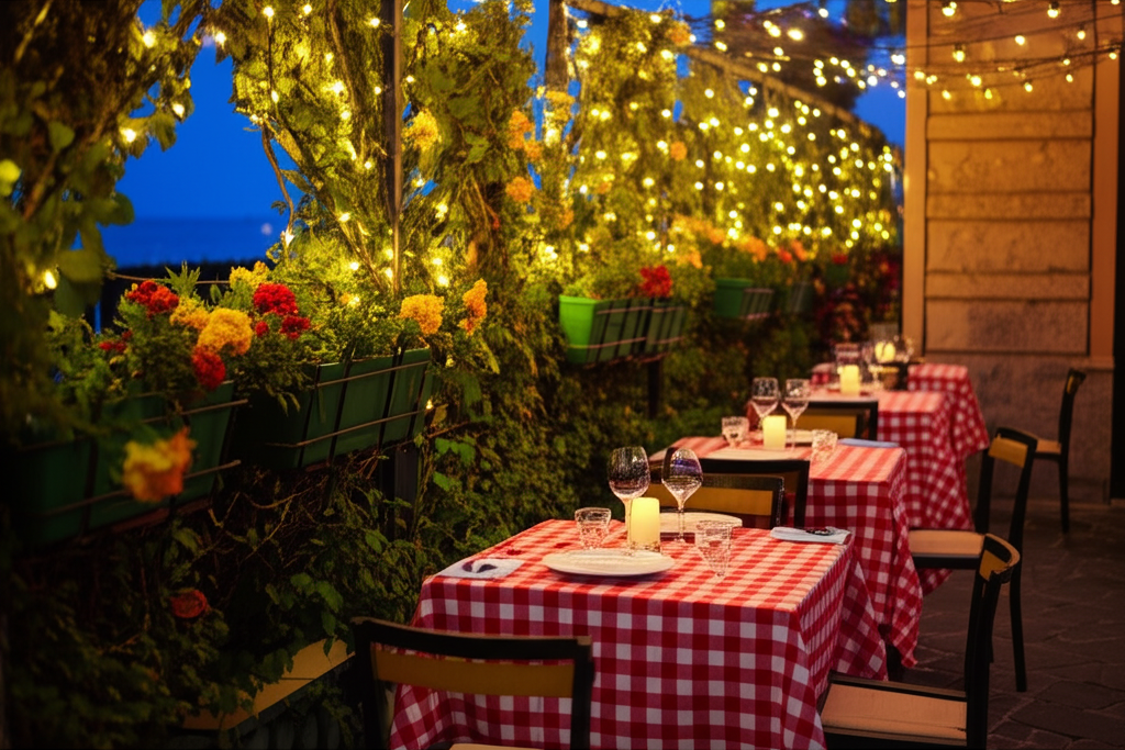 Terraza exterior de Da Mario